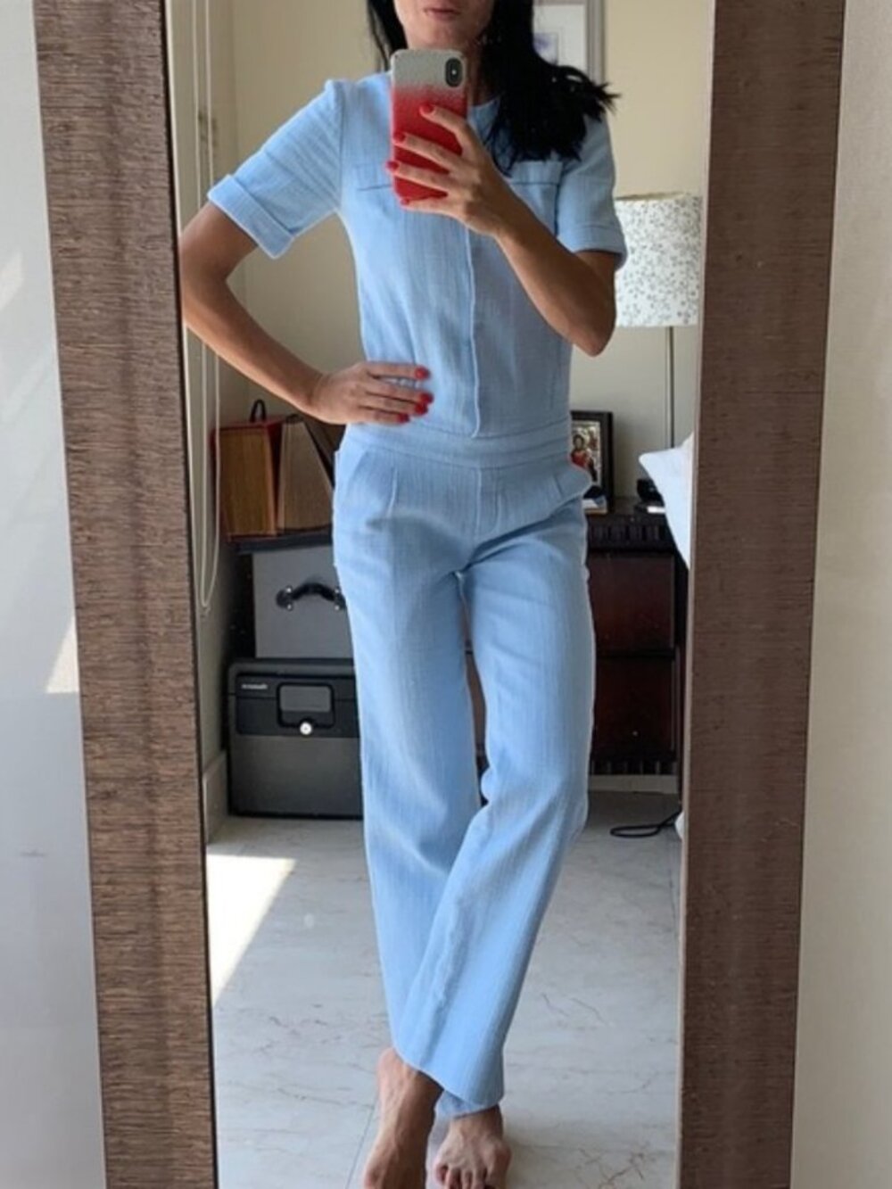 New RED Valentino Barbiecore romper structured straight leg boiler suit jumpsuit